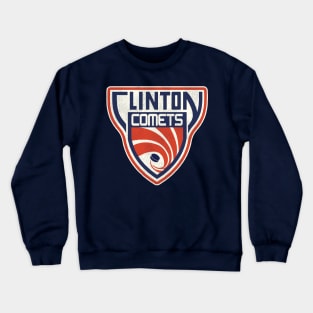 Defunct Clinton Comets Hockey Team Crewneck Sweatshirt